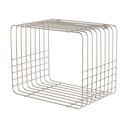 Spīdīgas sudraba krāsas daudzlīmeņu metāla sienas plaukts 38 cm Store-It – Mette Ditmer Denmark