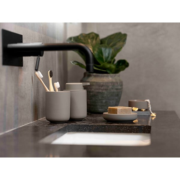 Brūns keramikas ziepju dozators 0,25 l Ume – Zone-image-1