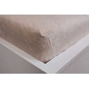 Krēmkrāsas palags no mikroflaneļa ar gumiju 180x200 cm Basic – Jerry Fabrics