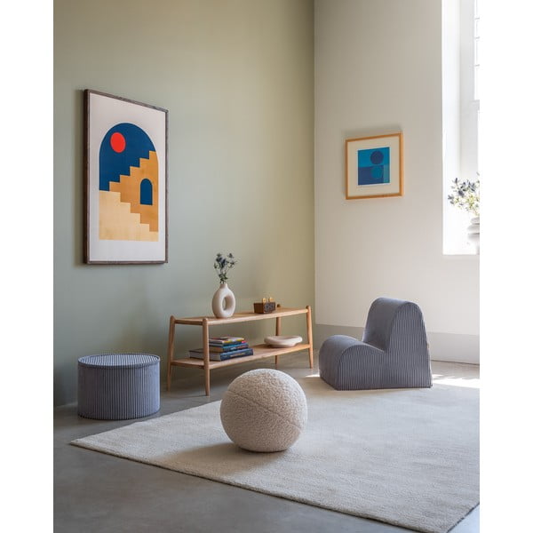 Zils velveta bērnu atpūtas krēsls Cloud – Wigiwama-image-2