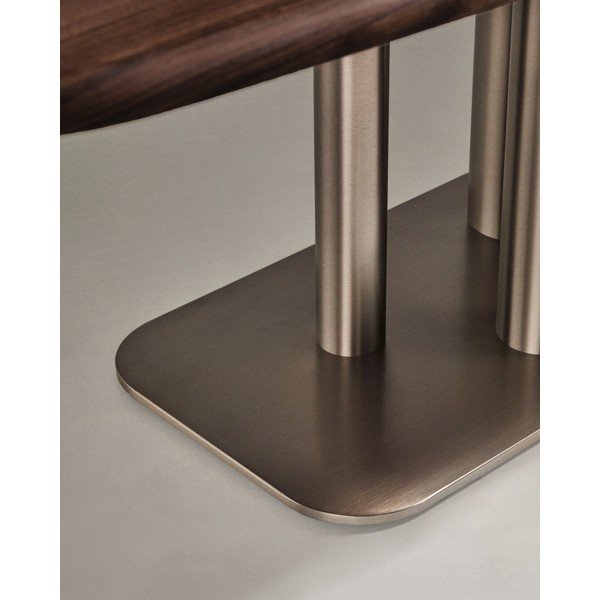 Ēdamgalds ar riekstkoka imitāciju 100x180 cm Melvar – Kave Home-image-2