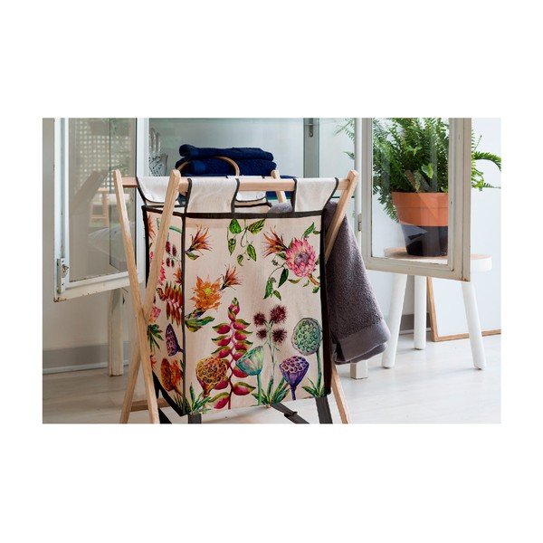 Uzglabāšanas grozs ar priedes koka konstrukciju Madre Selva Flores Salvajes, 50 l-image-1