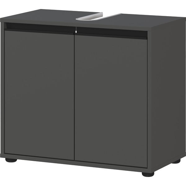 Antracīta pelēks skapītis zem izlietnes 63x55 cm Lemont – Germania-image-2