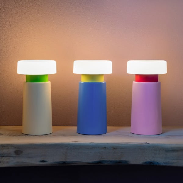 Zila LED galda lampa ar regulējamu spilgtumu (augstums 17,5 cm) Victoria – Remember-image-4