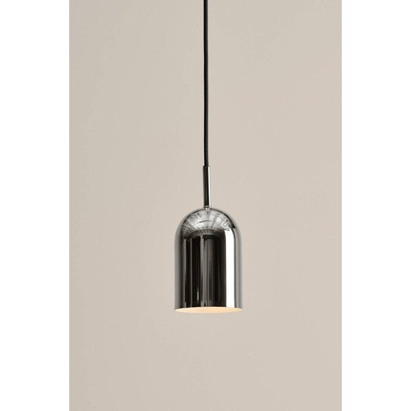 Spīdīgas sudraba krāsas metāla piekaramā lampa ø 10 cm Ara – Jotex-image-1