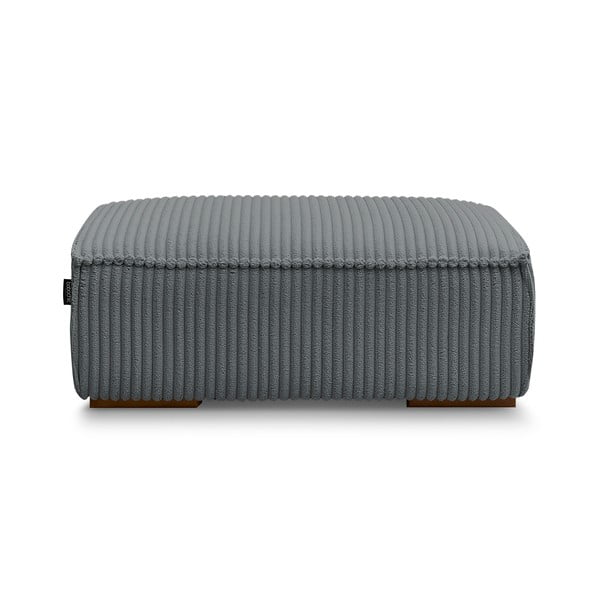 Tumši pelēks velveta kāju soliņš Chelsea – Bobochic Paris