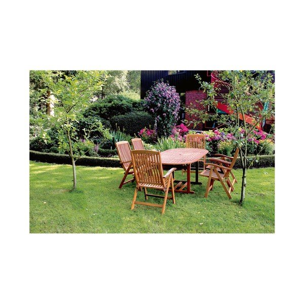 Dārza saliekamais galds no koka Bangkirai ADDU Sapa-image-1