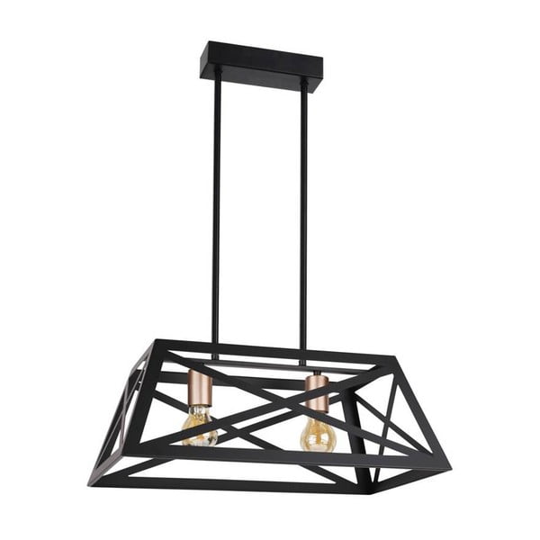 Melna metāla piekaramā lampa 32x51 cm Origami – Candellux Lighting