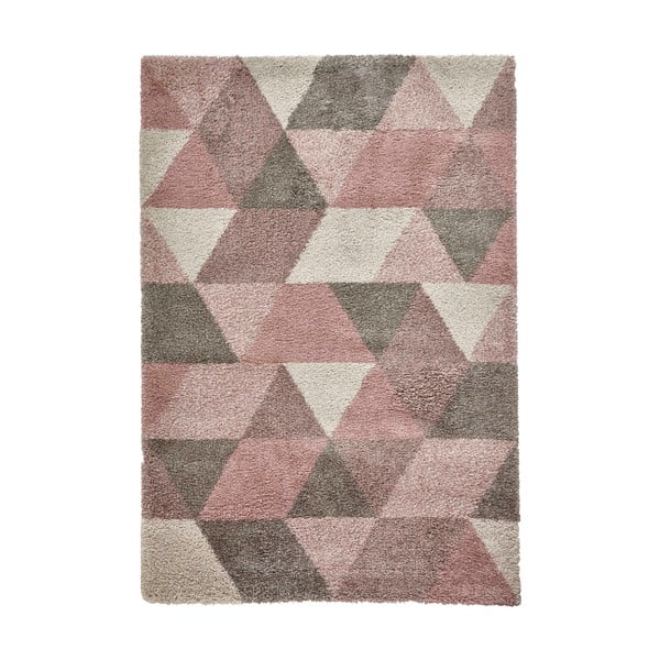 Krēmkrāsas un rozā paklājs Think Rugs Royal Nomadic, 120 x 170 cm