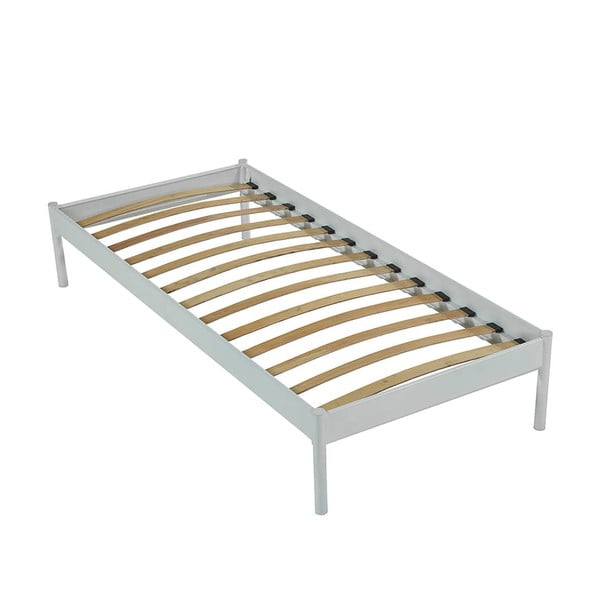 Balta metāla vienvietīga gulta ar režģi 120x200 cm Hatkus – Kalune Design-image-4