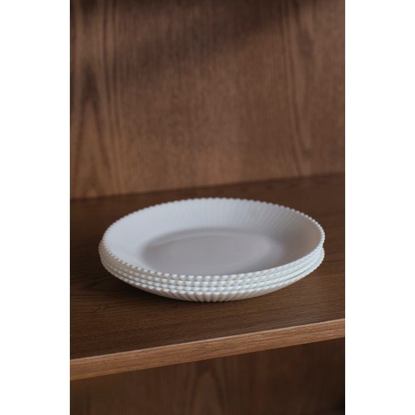 Balti deserta stikla šķīvji (4 gab.) ø 17,5 cm Alessia – Jotex-image-1