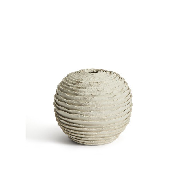 Krēmkrāsas keramikas rokām darināta vāze (augstums 21 cm) Evania – Kave Home-image-4