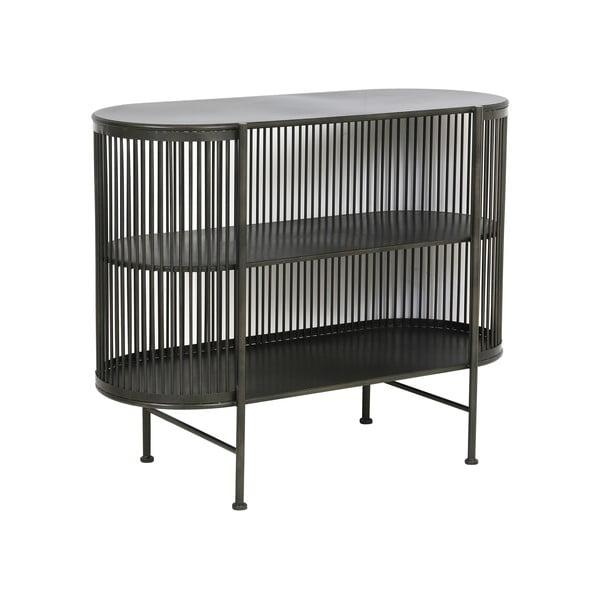 Melna metāla kumode 100x80 cm Yinthe – Light & Living-image-3