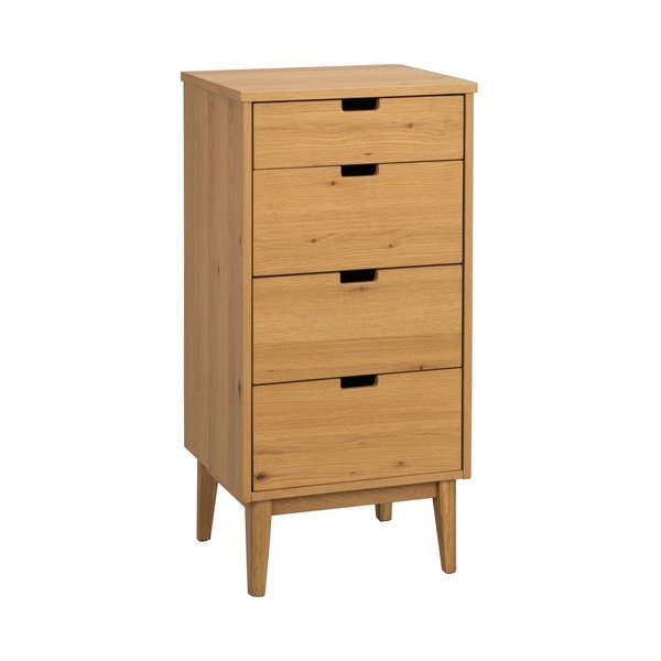Dabīga toņa ozola masīvkoka kumode 45x92x38 cm Garrison – Rowico