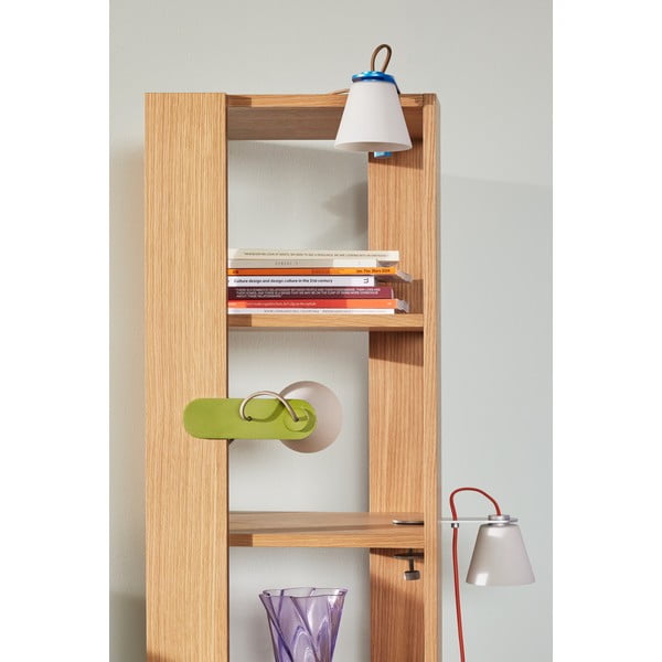 Pelēka galda lampa ar stikla abažūru (augstums 23 cm) Lure – Hübsch-image-3