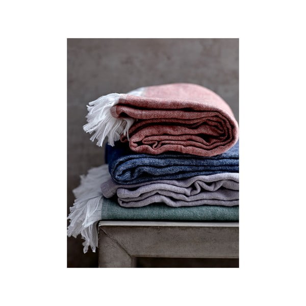 Zaļš kokvilnas pleds Södahl Julia, 130 x 170 cm-image-2