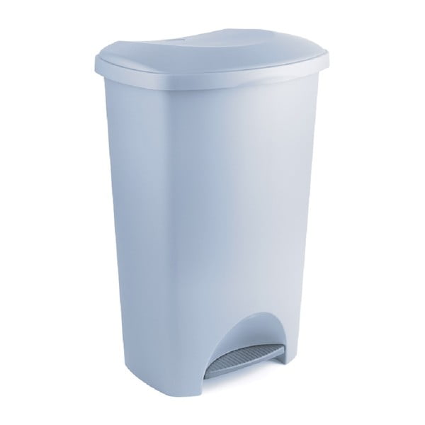 Pelēka atkritumu tvertne ar pedāli no pārstrādātas plastmasas Addis Eco Range, 50 l