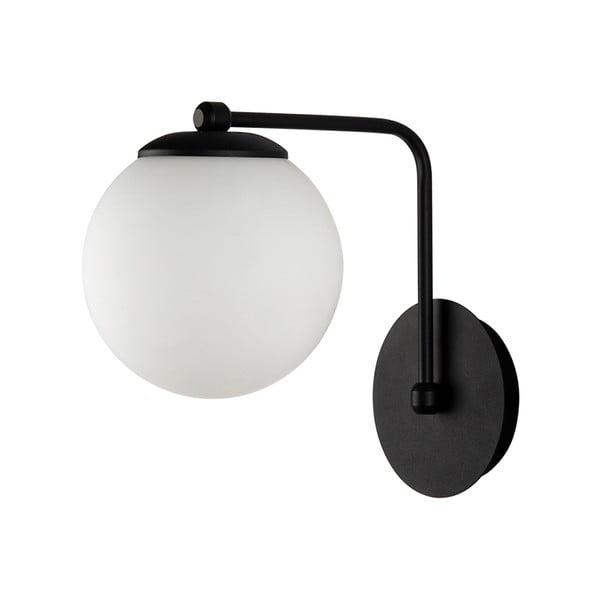 Melna sienas lampa Squid Lighting Star, augstums 22 cm-image-2