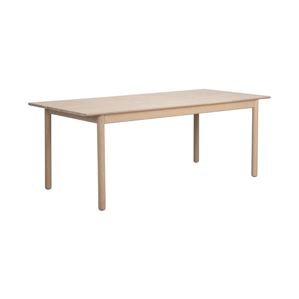 Ozola masīvkoka izvelkams ēdamgalds 90x205 cm Derrymore – Rowico