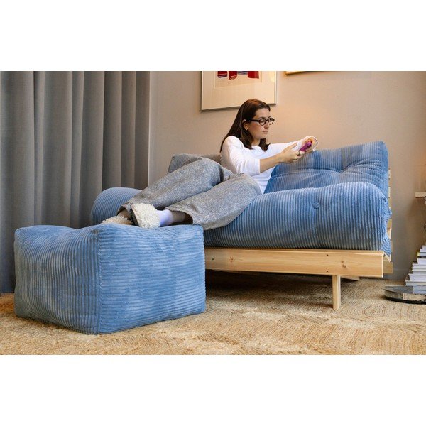 Zaļš velveta pufs Buddy – Karup-image-2