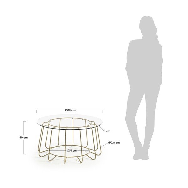 Žurnālgaldiņš Kave Home Paradigm, ø 80 cm-image-4