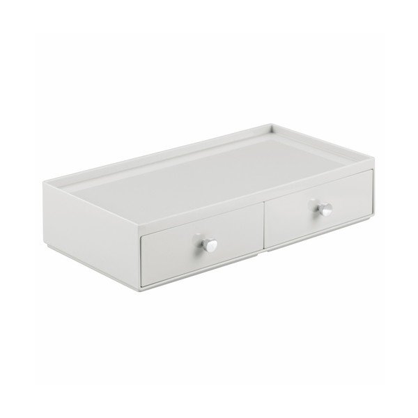 Balts organizators ar 2 atvilktnēm InterDesign Desk-image-2