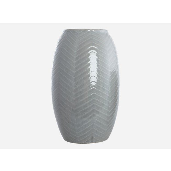 Vāze Zig Zag XL, vēsā pelēkā krāsā