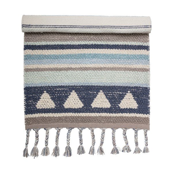 Zili pelēks kokvilnas paklājs zīdaiņiem Bloomingville Cool, 60 x 90 cm-image-2