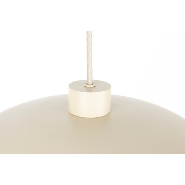 Bēša metāla piekaramā lampa ø 26,5 cm Wubbo – White Label-image-4