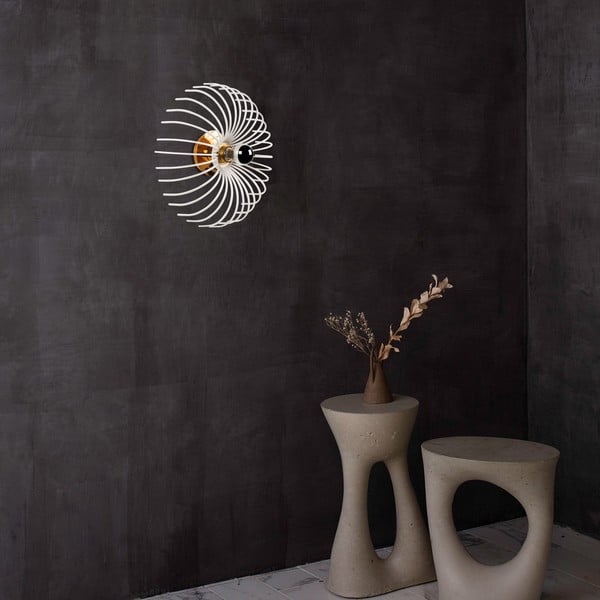 Balta sienas lampa Opviq lights Aspendos, ø 36 cm-image-1