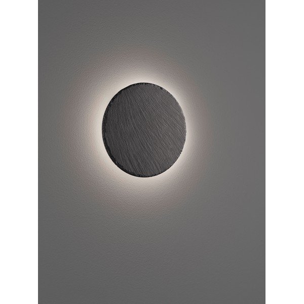 Melna LED sienas lampa ar regulējamu spilgtumu ø 20 cm Raven – Trio-image-1