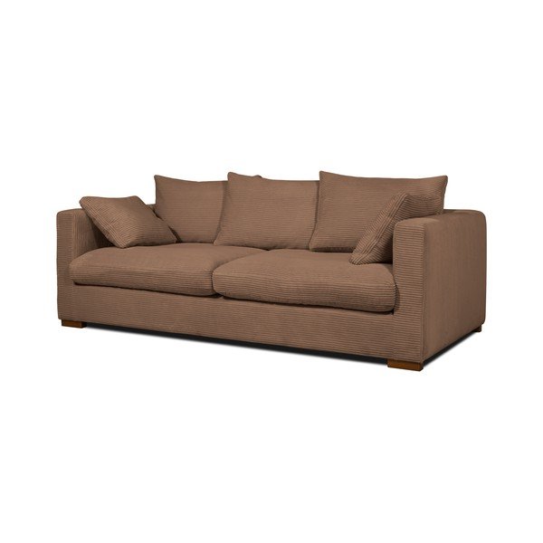 Gaiši brūns velveta dīvāns 220 cm Comfy – Scandic-image-2