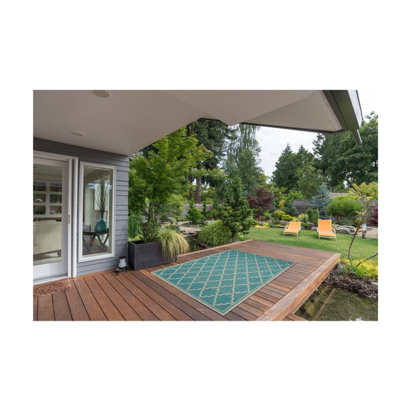 Tirkīza āra paklājs Floorita Intreccio, 160 x 230 cm-image-3