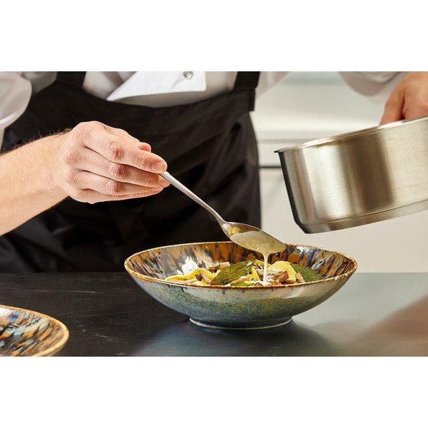 Brūns zupas porcelāna šķīvis ø 21 cm Resto – BonBistro-image-1