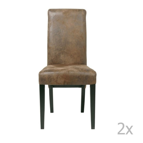2 ēdamistabas krēslu komplekts ar dižskābarža koka pamatni Kare Design Chiara Vintage