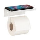 Balts metāla pašlīmējošs tualetes papīra turētājs ar plauktu Desulo – Wenko