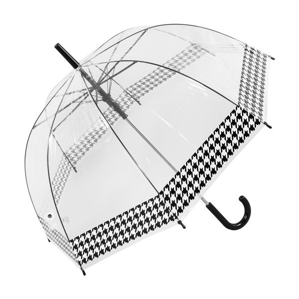 Caurspīdīgs vēja necaurlaidīgs lietussargs ar automātisku atvēršanu Ambiance Dog Stooth, ⌀ 84 cm-image-2