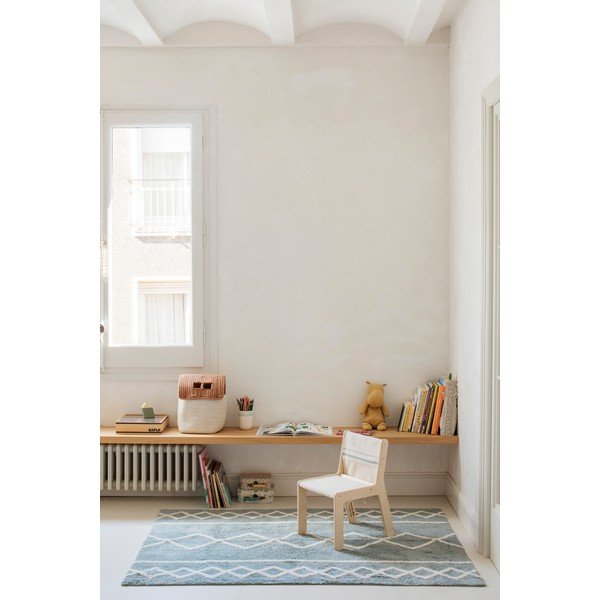 Bēšs/dabīga toņa bērnu krēsls Vintage Blue – Lorena Canals-image-4