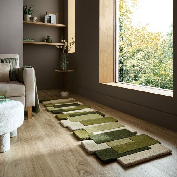 Ar rokām darināts vilnas celiņa paklājs 60x230 cm Collage – Flair Rugs-image-1