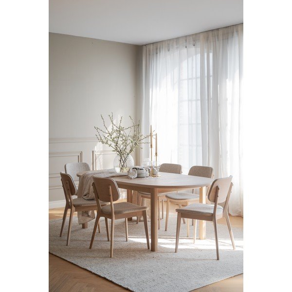 Izvelkams ēdamgalds ar ozolkoka imitācijas galda virsmu 105x220 cm Gifford – Rowico-image-3