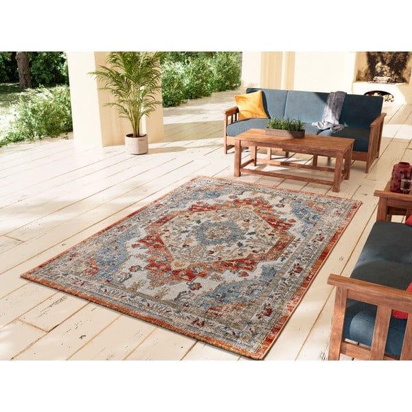 Oranžs/bēšs āra paklājs 80x150 cm Luna Rust – Universal-image-1