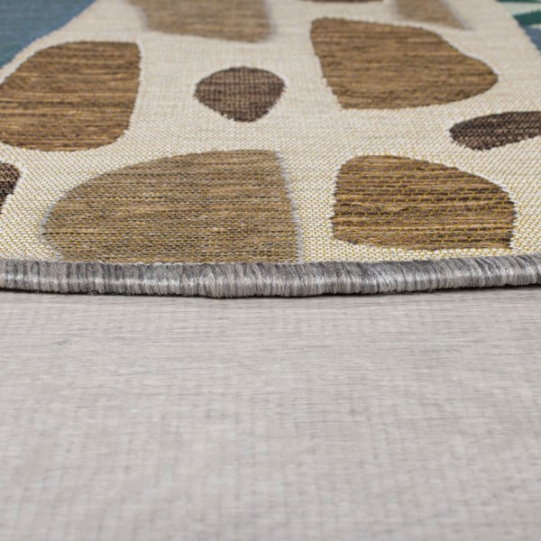 Zaļš apaļš āra paklājs ø 160 cm Eric – Flair Rugs-image-3