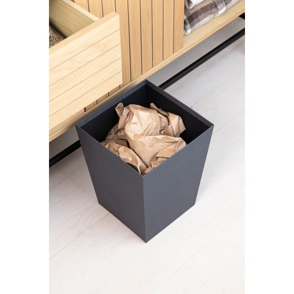 Melna atkritumu tvertne Sofia Canvas Paper Laminate – Bigso-image-2