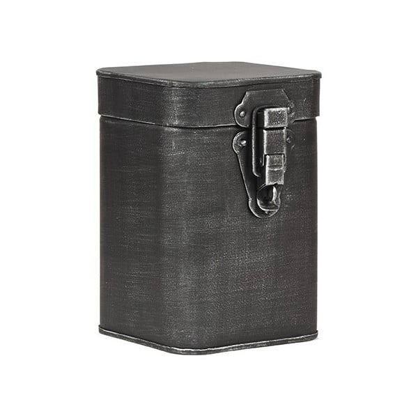 Melna metāla glabāšanas kaste LABEL51, augstums 17 cm