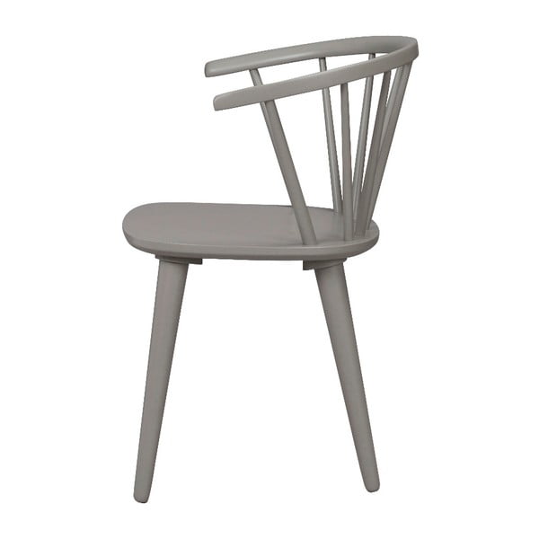 Gaiši pelēks gumijkoka ēdamistabas krēsls Rowico Carmen-image-4