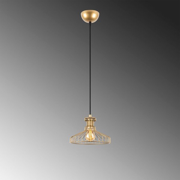 Zelta krāsas piekaramā lampa ar metāla abažūru ø 23 cm Events – Opviq lights-image-4