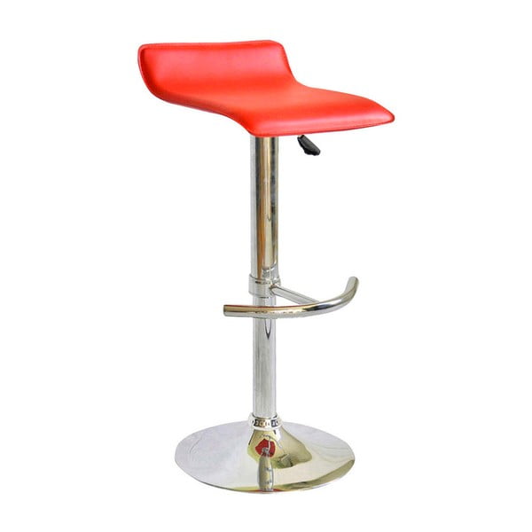 2 sarkanu bāra krēslu komplekts ar eko ādas pārvalku Evegreen House Barman