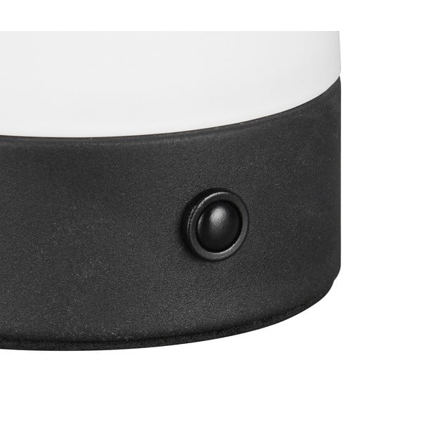 Matēti balta LED galda lampa ar stikla abažūru (augstums 18 cm) Dooley – Trio-image-2