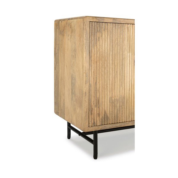 Dabīga toņa mango masīvkoka kumode 190x85x40 cm Mundra – MOME-image-3