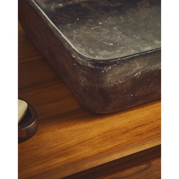 Pelēka akmens izlietne 55x35 cm Darnen – Kave Home-image-2